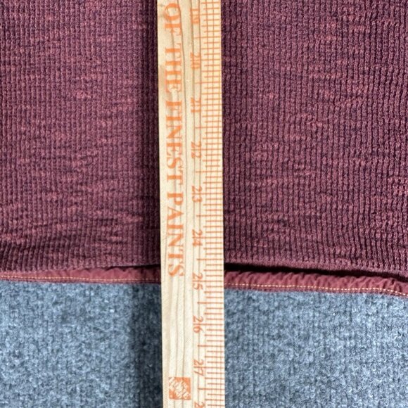 Carbon 2 Cobalt Sweater Mens Large Red 1/4 Zip Knit Pulover Casual Pocket Adult - Picture 5 of 5